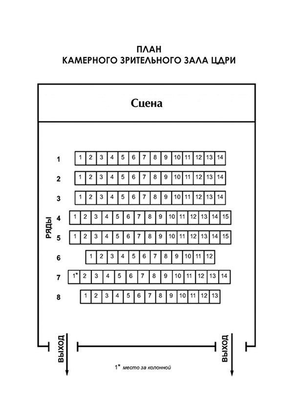 Театр драмы схема зала